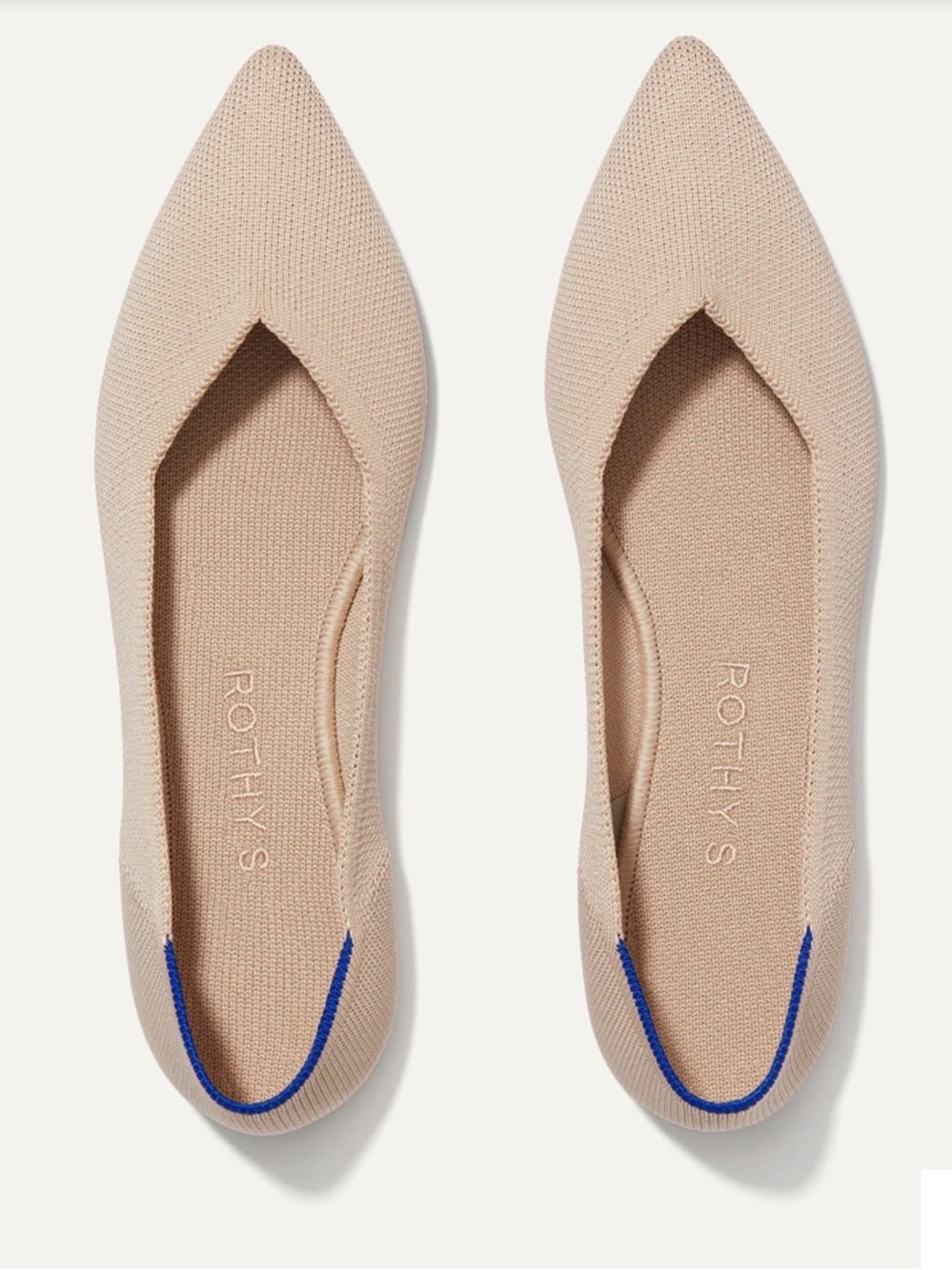 Rothy’s The Point in Ecru | Size 7
